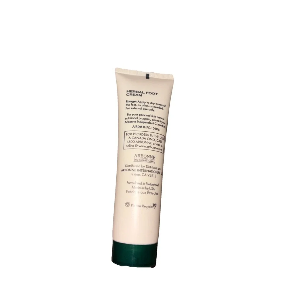 SEALED Arbonne Intelligence Skin Care HERBAL FOOT CREAM 1.8 oz - Picture 2 of 3